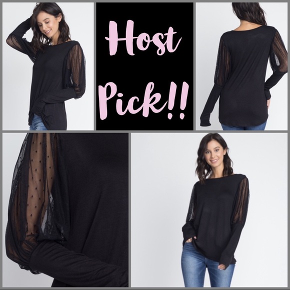 Boat Neck Balloon Sleeve Top - Picture 2 of 8